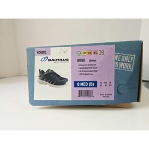 Nautilus Womens work shoes N1950 sz 8 Med Stratus composite toe Safety